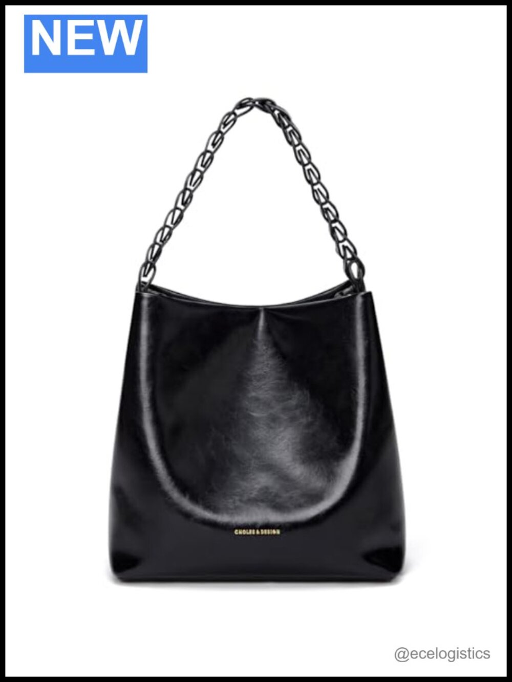 Vintage Style Leather Hobo Bag with Gold Hardware, Crossbody Shoulder Tote,